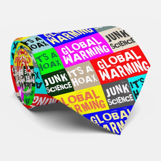 Global Warming Hoax Stropdas (Opgerold)