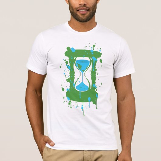 Global Warming Hourglass T-shirt (Voorkant)