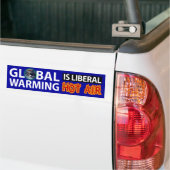 Global Warming is Liberal Hot Air Bumpersticker (Op Truck)