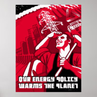 Global Warming Propaganda Parody Poster