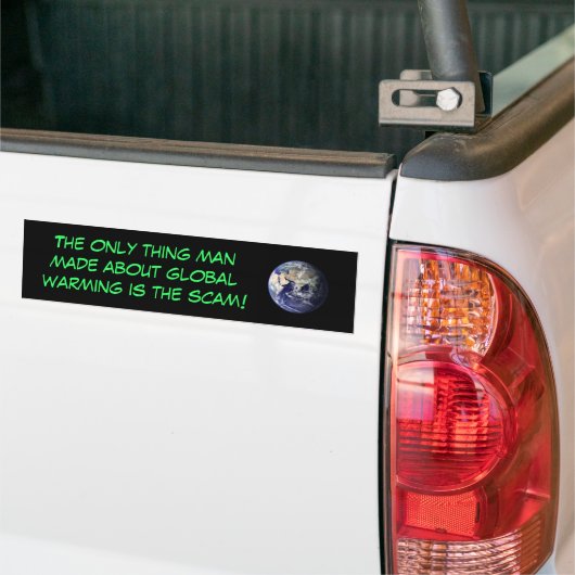 Global Warming Scam Bumpersticker (Op Truck)