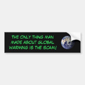 Global Warming Scam Bumpersticker (Voorkant)