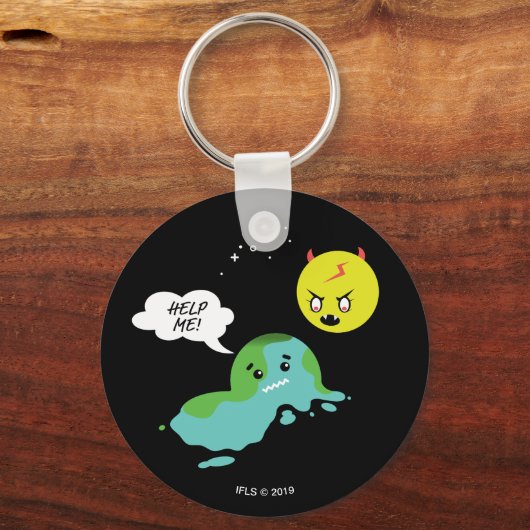 Global Warming Sleutelhanger (Voorkant)