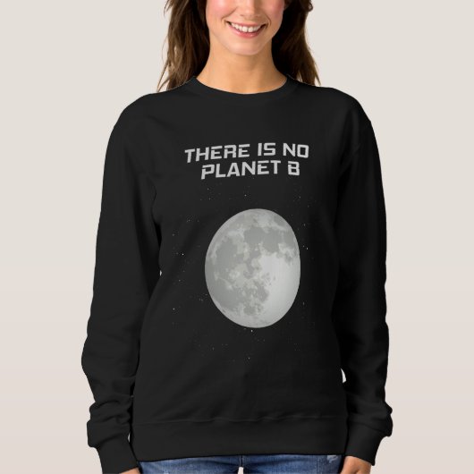 Global Warming Space Moon Motif Climate Trui (Voorkant)