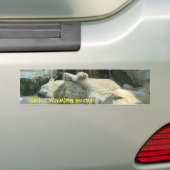 Global Warming Sucks! Polaire Beer Bumpersticker (Op auto)