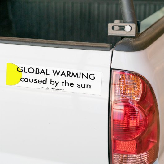 Global Warming Sun Bumpersticker (Op Truck)