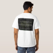 Global Warming Truth vs. Hoax T-shirt (Achterkant volledig)
