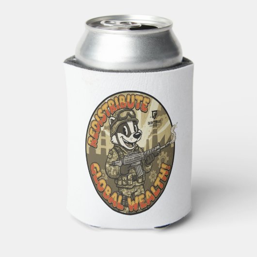 Global Wealth Badger Can Cooler (Blikje Achterkant)