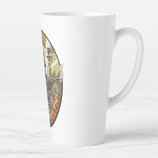 Global Wealth Badger Latte Mug (Droite)