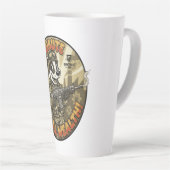 Global Wealth Badger Latte Mug Latte Mok (Rechterhoek)