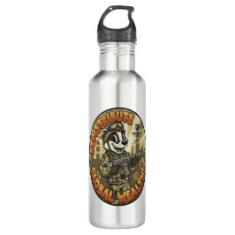 Global Wealth Badger Water Bottle Waterfles