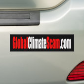 GlobalClimateScam-Bumpersticker Bumpersticker (Op auto)