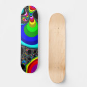 Globale regenboog - Fractal Skateboard (Voorkant)