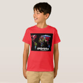 globalplug Kinder rood T-shirt ontwerp van Lil Ant (Voorkant volledig)