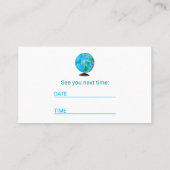 Globe à la maison de rappel de rendez-vous de (Dos)