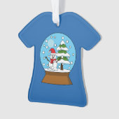 Globe de neige avec Snowman et Pine Tree (devant)
