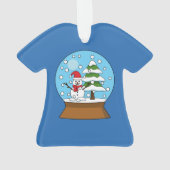 Globe de neige avec Snowman et Pine Tree (dos)