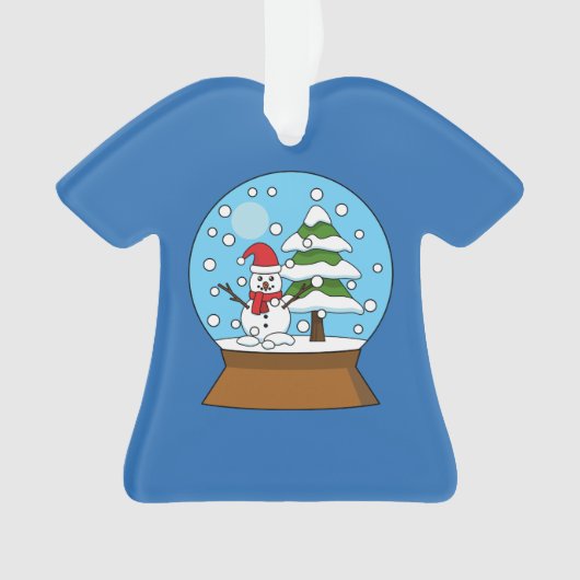 Globe de neige avec Snowman et Pine Tree (devant)