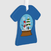 Globe de neige avec Snowman et Pine Tree (devant)