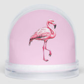Globe De Neige De Flamant rose Rose (Avant)