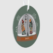 Globe de neige de Noël | Enfants en neige (devant)