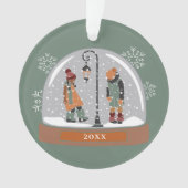 Globe de neige de Noël | Enfants en neige (devant)