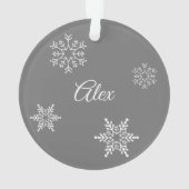 Globe de neige de Noël | Enfants jouant dans la ne (dos)