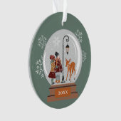 Globe de neige de Noël | Personnes & Cerfs, Person (devant)