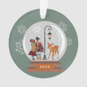 Globe de neige de Noël | Personnes & Cerfs, Person (devant)