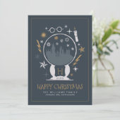Globe de neige HOGWARTS™ | Bonne invitation à Noël (Debout devant)