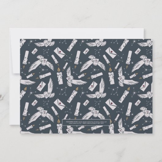 Globe de neige HOGWARTS™ | Bonne invitation à Noël (Dos)