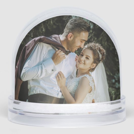 Globe de neige Mariage personnalisé avec votre pho (Avant)