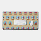 Globe des neiges avec cardinal rouge mignon (Clavier et souris)
