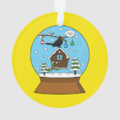 Globe des neiges avec chant Blackbird (dos)