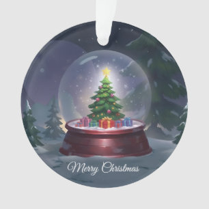 Globe des neiges de l'arbre de Noël