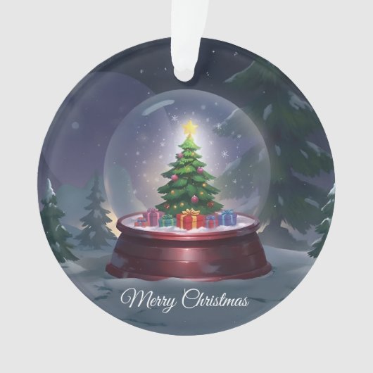 Globe des neiges de l'arbre de Noël (devant)
