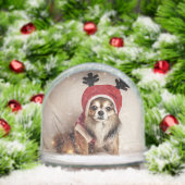 Globe des neiges des chiens de Noël (Noël)