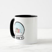 Globe des neiges d'hiver Café Mug (Devant gauche)