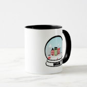 Globe des neiges d'hiver Café Mug (Devant droit)