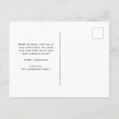 Globe des neiges - photo de vacances Faire-part de (Dos)