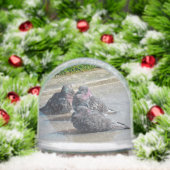 Globe des neiges - Pigeons (Noël)