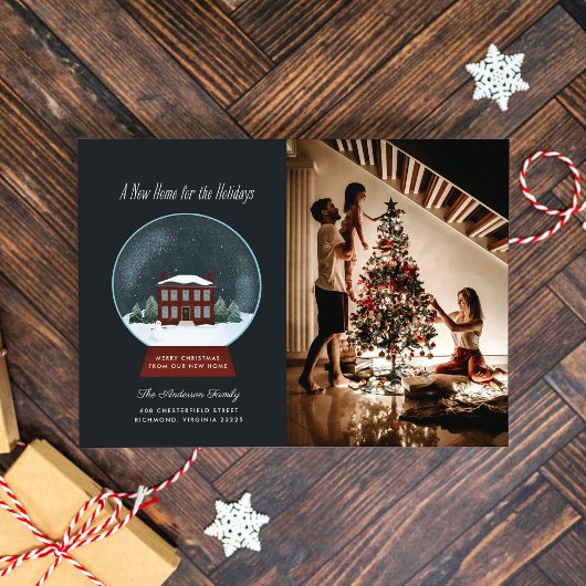 Globe des neiges - Vacances - Faire-part de déména