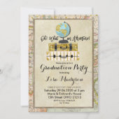 GLOBE Invitation de la partie de graduation d'aven (Devant)