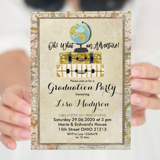 GLOBE Invitation de la partie de graduation d'aven