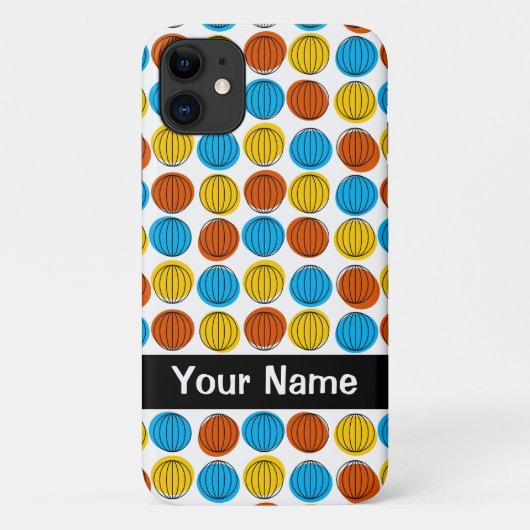 Globe iPhone 'Nom' iPhone 11 à peine coque (Dos)