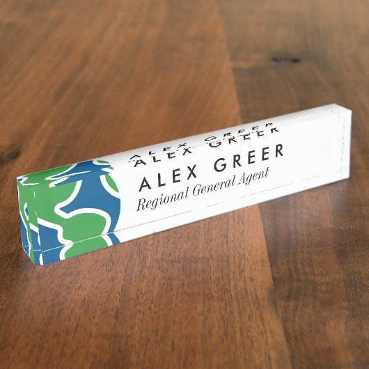 Globe Life Desk Nom Plaque (Taille)