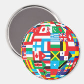 globe of flags aimant (Recto/Verso)