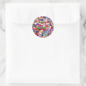 globe of flags autocollants (Sac)