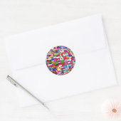 globe of flags autocollants (Enveloppe)
