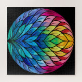 Globe of Rainbow Colors Jigsaw Puzzle (Horizontal)